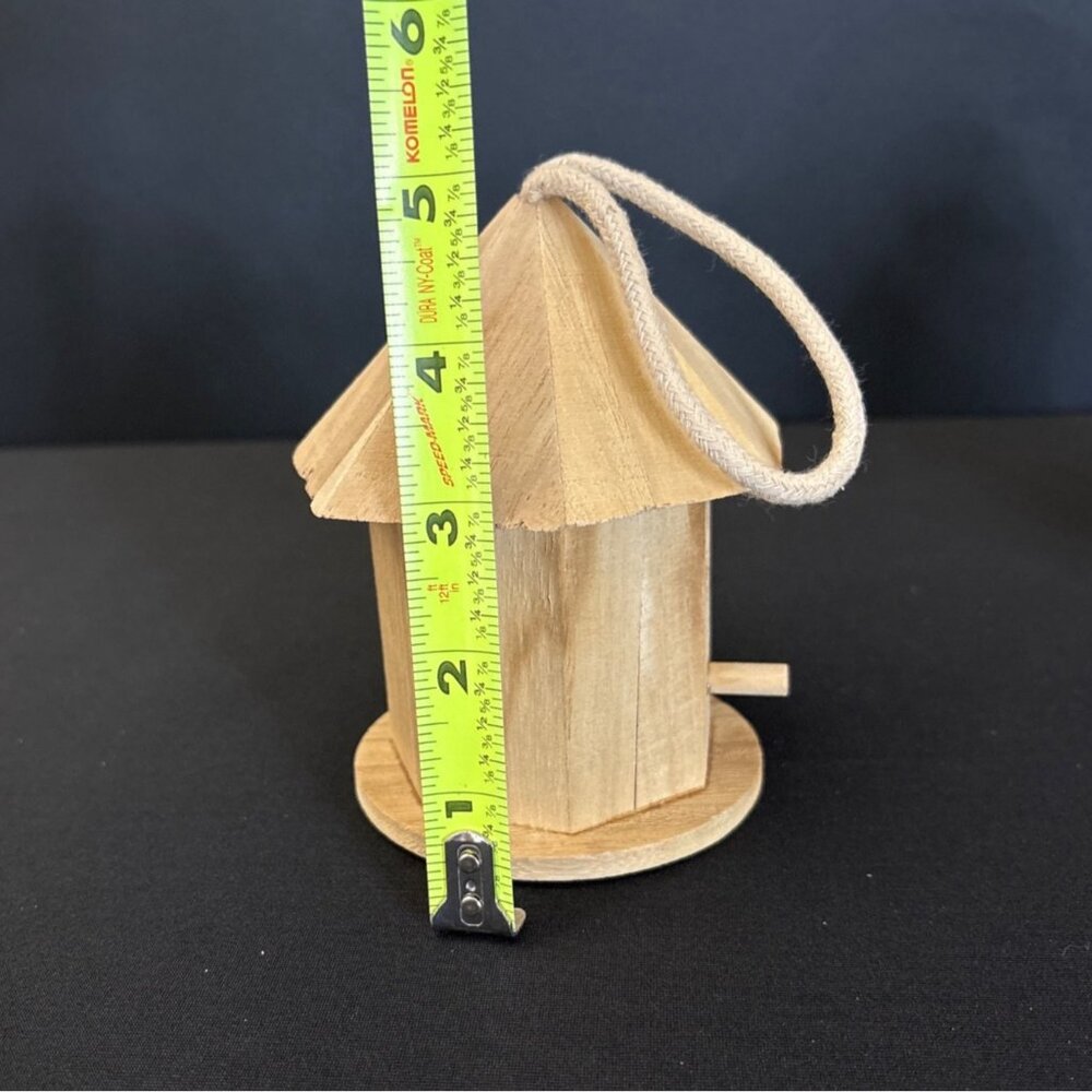 Birdhouse Ornaments Bird House Mini Wooden Hanging Wood Crafts Home Decor Gazebo - Picture 11 of 13